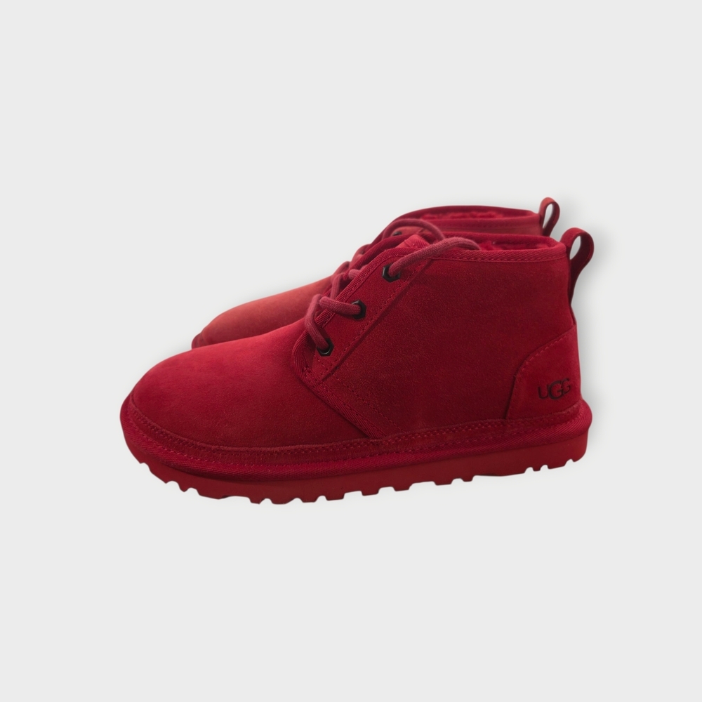 UGG Neumel Women Red Chukka Ankle Boots Size 9 EU 40 Mens 7 New With Defects - Picture 4 of 12